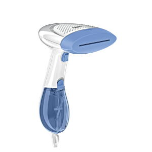 Conair Handheld Garment Steamer for Clothes, White/Blue, GS237RXWM