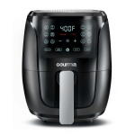 Black - Gourmia 4 Qt Digital Air Fryer with Guided Cooking GAF486