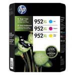 HP 952XL High-Yield Original Ink Cartridges - Cyan, Magenta, Yellow