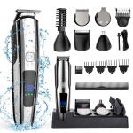 All in One IPX7 Waterproof Hair Clipper, Cordless Electric Beard Trimmer