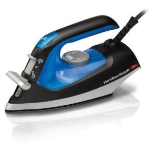 Hamilton Beach 2 in 1 Iron and Steamer, Black & Silver