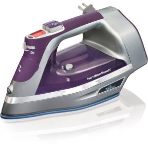 Hamilton Beach Durathon Digital Retractable Cord Iron, Silver