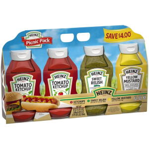 Heinz Condiment Picnic Pack 4 pk./118 oz.