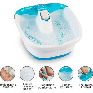 Homedics Bubble Mate Heated Foot Spa Bubble Foot Massager