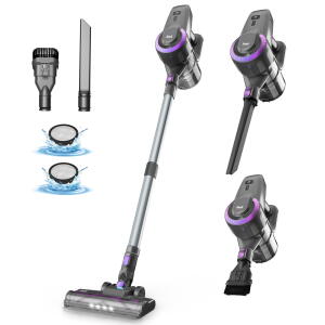 INSE 6 in 1 20kPa Cordless Vacuum Cleaner, Hard Floors, Carpet and Pet Hair