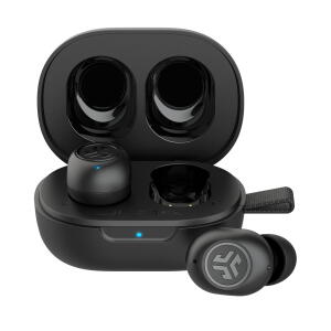 JLab JBuds Mini True Wireless Bluetooth Earbuds + Charging Case, Black