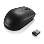 Black - Lenovo 300 Wireless Compact Mouse