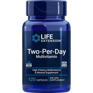 Life Extension Two-Per-Day Multivitamin 120 Capsules