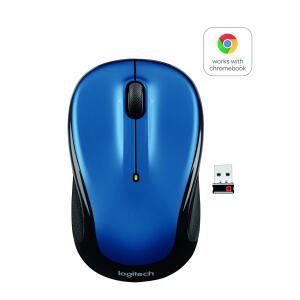 Logitech Compact Wireless Mouse - Blue