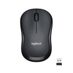 Black Wireless Logitech Mouse, 2.4 GHz with USB Receiver, Silent, 1000 DPI Optical Tracking