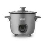 Silver - Dash Keep Warm Technology Electric Mini Rice Cooker with 2-Cup Capacity