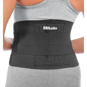 Black Mueller Adjustable Back Brace - One Size Fits Most