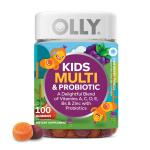 100 Ct OLLY Kids Multivitamin & Probiotic Gummy, Daily Digestive Supplement, Zinc, Berry Flavor