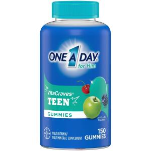 150 Count One A Day Teen For Him Multivitamin Gummies