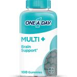 100 Count One A Day MULTI+ Gummy Multivitamin Brain Support