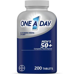 One A Day Men's 50+ Multivitamin Tablets, 200 Ct, Multivitamins for Men