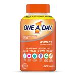 200 Ct One A Day Women's Multivitamin Tablets, Multivitamins for Women