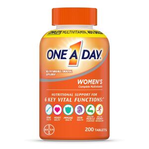 200 Ct One A Day Women's Multivitamin Tablets, Multivitamins for Women