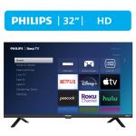 32" Philips Class HD (720P) Smart Roku Borderless LED TV 32PFL6452/F7 (New)