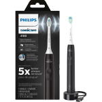 Black - Philips Sonicare 4100 Power Toothbrush, Rechargeable Electric Toothbrush with Pressure Sensor HX3681/24