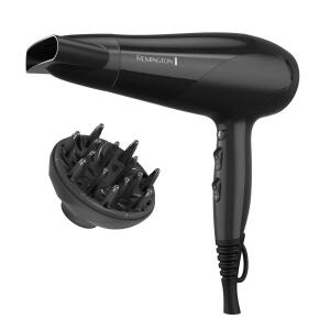 Black - REMINGTON High Speed Hair Dryer with Diffuser, D3193