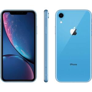 Restored Apple iPhone XR Blue Fully Unlocked Smartphone (Refurbished),128GB