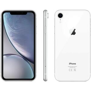 Restored Apple iPhone XR - Fully Unlocked - White (Refurbished), 128GB