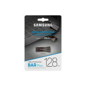 SAMSUNG Bar Plus 128GB Titan Gray USB Flash Drive