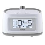 SHARP Projection Dual Alarm Clock with Soothing Sleep Sounds (8 Options)