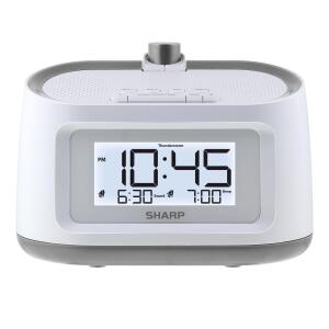 SHARP Projection Dual Alarm Clock with Soothing Sleep Sounds (8 Options)