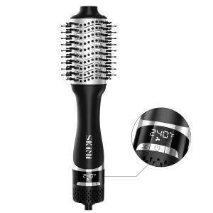 Black - SKIMI Hair Dryer Brush,Blow Dryer Brush in One, Hot Air Dryer,Display Screen,Ceramic Barrel