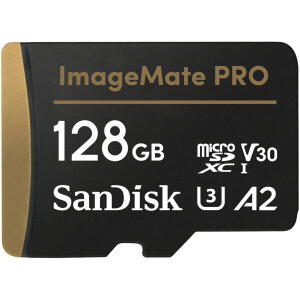 SanDisk 128GB ImageMate Pro microSDXC UHS 1 Memory Card