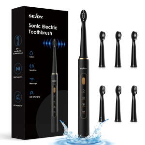 Rechargeable Black Toothbrush from Sejoy