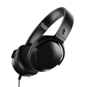 Black Skullcandy Riff Wired Headphones with Mic, On-Ear