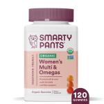 120ct SmartyPants Organic Women's Multi - Vegetarian Omega 3 Gummy Vitamins