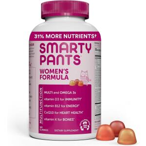 180 ct SmartyPants Women's Multi & Omega 3 Fish Oil Gummy Vitamins with D3, C & B12