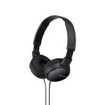 Black Sony MDR-ZX110 Wired On-Ear Headphones