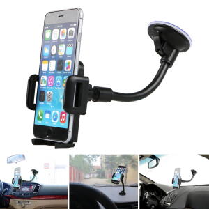 TSV Universal Car Windshield Dashboard Suction Cup 360 Degree Mount Holder Stand for Cellphones