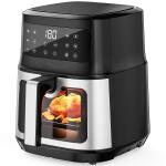  7.4 Qt 8-in-1 Airfryer TaoTronics Air Fryer with Viewing Window Smart Touch, Non-Stick, 1700W