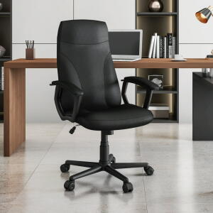 Techni Mobili Meduim Black Manager Office Chair