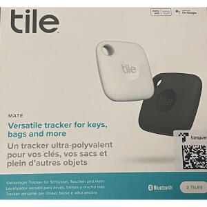 Tile Mate 2-Pack. Item Locator and Keys Finder, Bluetooth Tracker for Keys, Bags, and More