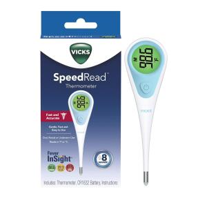 Vicks Speed-Read Digital Oral Thermometer, for Adults and Kids,