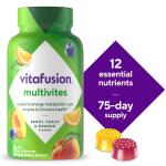 Vitafusion 150 Count MultiVites Gummy Multivitamins, Flavors: Berry, Peach, and Orange