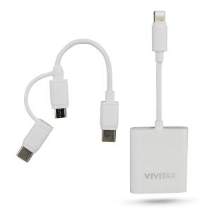 Vivitar Mobile SD and Compact Flash Card Reader, Micro SD