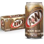 A&W (Pack of 12) 12 fl oz Cans, Root Beer Soda