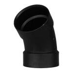 Charlotte Pipe 4 in. ABS DWV 45-Degree Hub x Hub Elbow Fitting