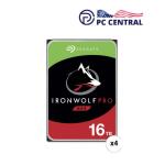 Seagate 16TB IronWolf Pro 7200 rpm SATA III 3.5" Internal NAS HDD (CMR, Retail, 4-Pack)