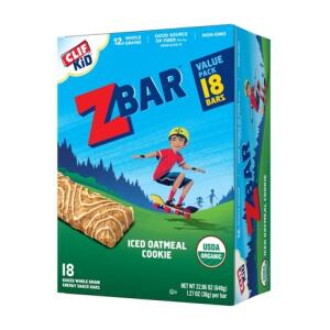 CLIF Kid ZBAR Organic Iced Oatmeal Cookie Snack Bars 18ct