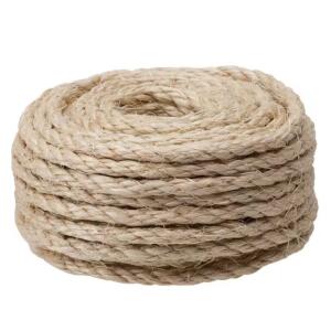 Everbilt 3/8 in. x 50 ft. Twisted Sisal Rope, Natural