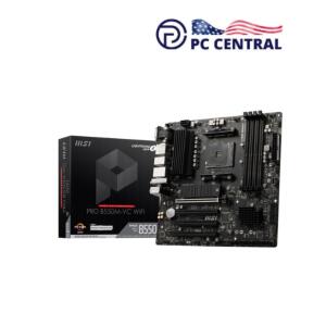 MSI PRO Motherboard WIFI B550M-VC AM4 M-ATX